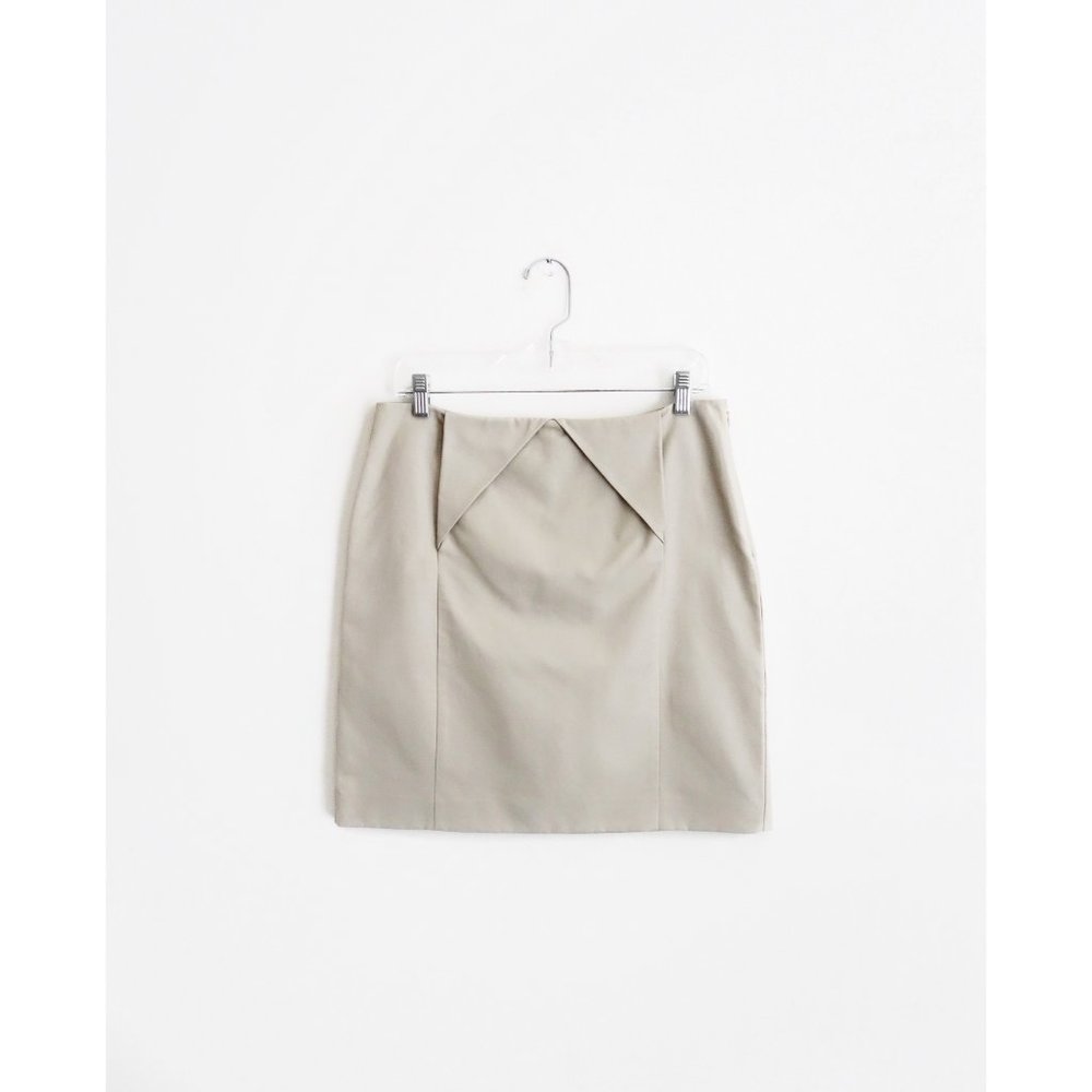 Jil Sander Beige Origami Pocket Straight Skirt 8 - Picture 1 of 5